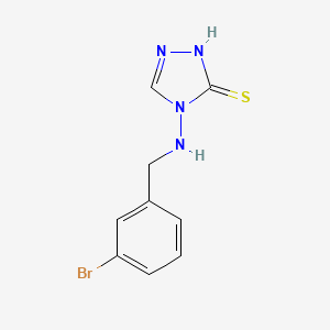 molecular formula C9H9BrN4S B1677937 4-[(3-bromobenzyl)amino]-4H-1,2,4-triazol-3-yl hydrosulfide CAS No. 665013-76-3