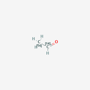 B167794 Acetaldehyde, [1,2-14C] CAS No. 1632-97-9