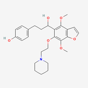 molecular formula C26H33NO6 B1677954 Piprofurol CAS No. 40680-87-3
