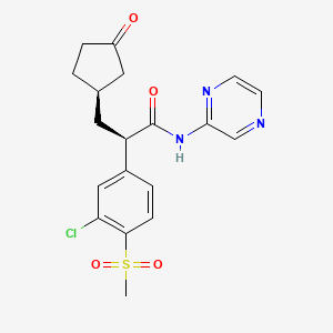 molecular formula C19H20ClN3O4S B1677958 Piragliatin CAS No. 625114-41-2