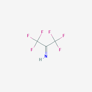 molecular formula C3HF6N B167796 2-Propanimine, 1,1,1,3,3,3-hexafluoro- CAS No. 1645-75-6