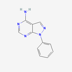 molecular formula C11H9N5 B1677961 1-Phenyl-1h-pyrazolo[3,4-d]pyrimidin-4-amine CAS No. 5334-30-5