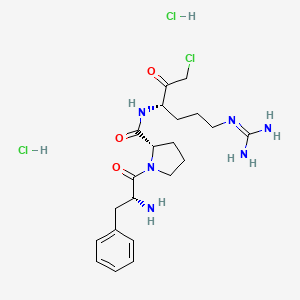 molecular formula C21H33Cl3N6O3 B1677964 Ppack dihydrochloride CAS No. 82188-90-7