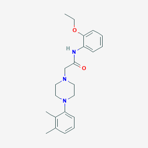 molecular formula C22H29N3O2 B1677980 2-[4-(2,3-dimethylphenyl)piperazin-1-yl]-N-(2-ethoxyphenyl)acetamide CAS No. 896203-18-2