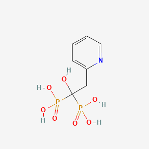 molecular formula C7H11NO7P2 B1677988 (1-Hydroxy-2-(pyridin-2-yl)ethylidene)bis(phosphonic acid) CAS No. 105462-23-5