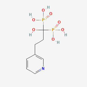 B1677991 [1-Hydroxy-3-(pyridin-3-yl)propane-1,1-diyl]bis(phosphonic acid) CAS No. 104261-69-0
