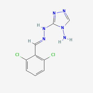 molecular formula C9H8Cl2N6 B1677997 Nebidrazine CAS No. 55248-23-2