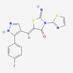 molecular formula C16H10FN5OS2 B1678004 Necrostatin-7 CAS No. 351062-08-3