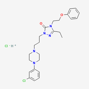 molecular formula C25H33Cl2N5O2 B1678011 Nefazodone hydrochloride CAS No. 82752-99-6