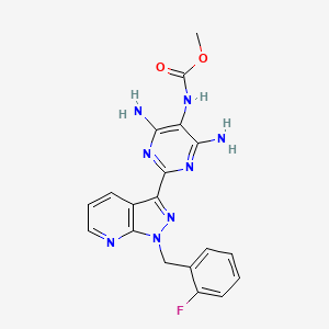 molecular formula C19H17FN8O2 B1678019 Nelociguat CAS No. 625115-52-8