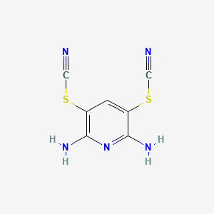 molecular formula C7H5N5S2 B1678029 3,5-Dithiocyanatopyridine-2,6-diamine CAS No. 2645-32-1
