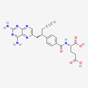 molecular formula C23H23N7O5 B1678034 Pralatrexate, (S)- CAS No. 1320211-69-5