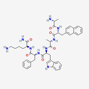 molecular formula C45H55N9O6 B1678037 Pralmorelin CAS No. 158861-67-7