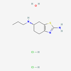 molecular formula C10H20ClN3OS B1678041 Pramipexole DiHCl monohydrate CAS No. 191217-81-9