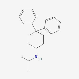 molecular formula C21H27N B1678043 Pramiverine CAS No. 14334-40-8