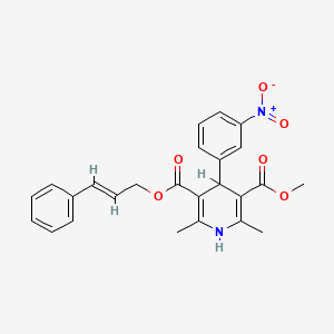 molecular formula C25H24N2O6 B1678046 普拉地平 CAS No. 99522-79-9