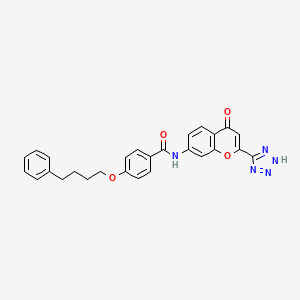 molecular formula C27H23N5O4 B1678047 Pranlukast CAS No. 103177-37-3