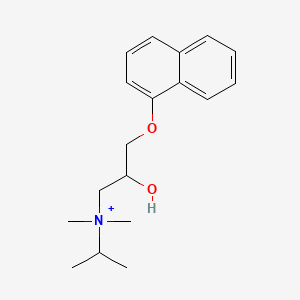molecular formula C18H26NO2+ B1678048 Pranolium CAS No. 50643-33-9