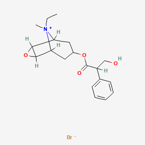 molecular formula C19H26BrNO4 B1678059 Oxitropium bromide CAS No. 30286-75-0