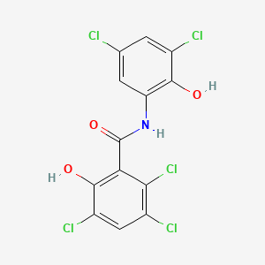 molecular formula C13H6Cl5NO3 B1678079 Oxyclozanide CAS No. 2277-92-1