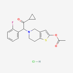 molecular formula C20H21ClFNO3S B1678084 Prasugrel Hydrochloride CAS No. 389574-19-0