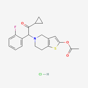 molecular formula C20H21ClFNO3S B1678084 Prasugrel hydrochloride CAS No. 389574-19-0