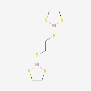 molecular formula C6H12Bi2S6 B1678087 1,2-(BiS(1,3-dithia-2-bismolane)thio)ethane CAS No. 175880-68-9