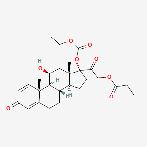 molecular formula C27H36O8 B1678093 Prednicarbate CAS No. 73771-04-7