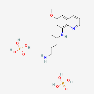 molecular formula C15H27N3O9P2 B1678103 伯氨喹磷酸盐 CAS No. 63-45-6