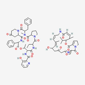 molecular formula C71H84N10O17 B1678112 Virginiamycin CAS No. 11006-76-1