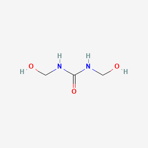 molecular formula C3H8N2O3 B1678115 Dimethylolurea CAS No. 140-95-4