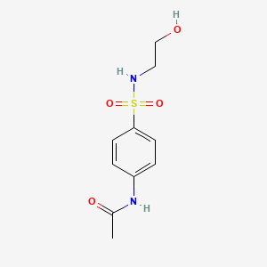 molecular formula C10H14N2O4S B1678138 N-(4-{[(2-hydroxyethyl)amino]sulfonyl}phenyl)acetamide CAS No. 20535-76-6