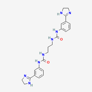 molecular formula C23H28N8O2 B1678143 p32 Inhibitor M36 
