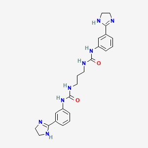 molecular formula C23H28N8O2 B1678143 p32 Inhibitor M36 CAS No. 802555-85-7