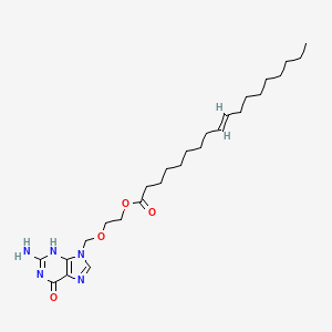 molecular formula C26H43N5O4 B1678147 Acyclovir elaidate CAS No. 151090-37-8