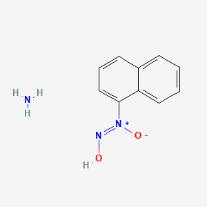 molecular formula C10H11N3O2 B1678163 azane;(Z)-hydroxyimino-naphthalen-1-yl-oxidoazanium CAS No. 1013-20-3