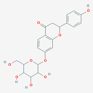 molecular formula C21H22O9 B1678170 2-(4-Hydroxyphenyl)-7-[3,4,5-trihydroxy-6-(hydroxymethyl)oxan-2-yl]oxy-2,3-dihydrochromen-4-one CAS No. 5088-75-5