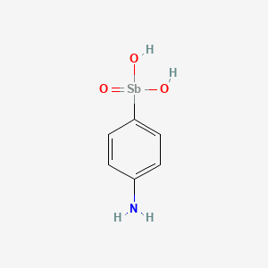 molecular formula C6H8NO3Sb B1678180 Neostibosan CAS No. 554-76-7