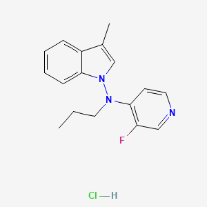 molecular formula C17H19ClFN3 B1678201 HP 184 CAS No. 119229-64-0