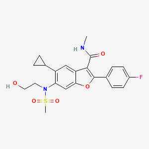 molecular formula C22H23FN2O5S B1678204 Nesbuvir CAS No. 691852-58-1