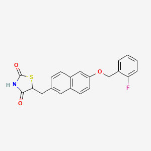 molecular formula C21H16FNO3S B1678216 Isaglitazone CAS No. 161600-01-7