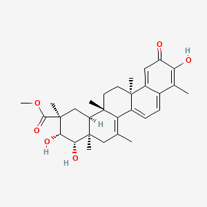 molecular formula C30H38O6 B1678219 Netzahualcoyondiol CAS No. 113579-08-1
