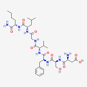 molecular formula C35H56N8O10 B1678223 Neurokinin A (4-10), nle(10)- CAS No. 110863-33-7
