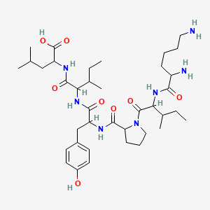 B1678228 Lysylisoleucylprolyltyrosylisoleucylleucine CAS No. 92169-45-4