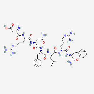 molecular formula C44H67N15O10 B1678230 Neuropeptide DF2 CAS No. 149471-11-4