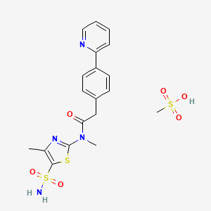 molecular formula C19H22N4O6S3 B1678234 Pritelivir mesylate CAS No. 1428333-96-3