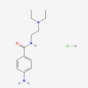 molecular formula C13H22ClN3O B1678243 Procainamide hydrochloride CAS No. 614-39-1