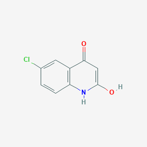 molecular formula C9H6ClNO2 B167825 6-氯-4-羟基喹啉-2(1H)-酮 CAS No. 1677-36-7