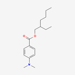 molecular formula C17H27NO2 B1678279 2-Ethylhexyl 4-(dimethylamino)benzoate CAS No. 21245-02-3