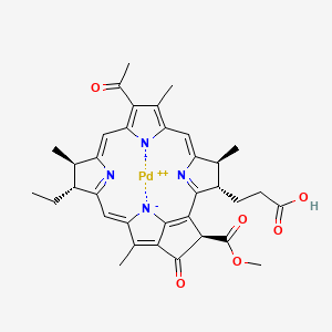 molecular formula C35H36N4O6Pd B1678280 Padoporfin CAS No. 274679-00-4